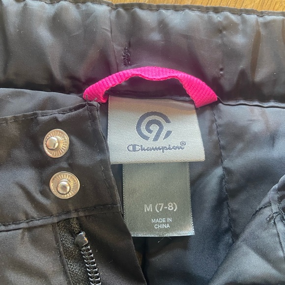Champion Snow Pants Lightweight Black Youth M (7/8) - Picture 6 of 7